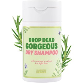 Handmade Heroes Dry Shampoo with Rosemary Oil for Hair Growth Healthier Looking Hair Volumizing Non Aerosol Drop Dead Gorgeous Dry Shampoo Rosemary 1.8oz
