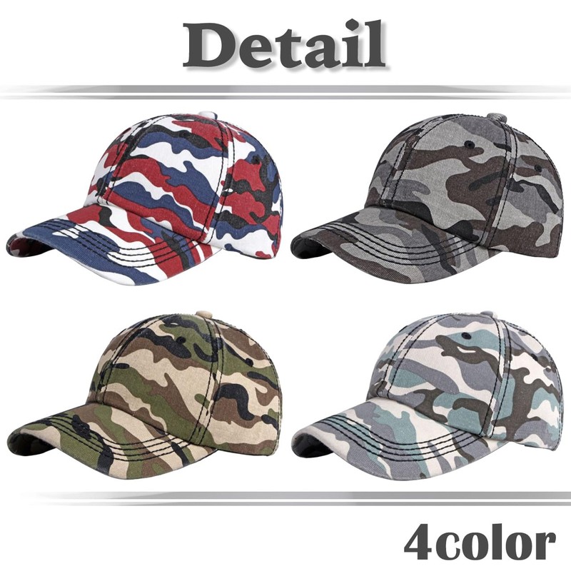 White Fang CA872 Camouflage Pattern, Cap, Hat, Outdoors, Climbing, Walking,