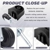 2 Pcs 551016110 Vacuum Caster & 551007106 Caster & Foot