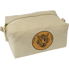 'Tiger Tiger' Canvas Wash Bag/Makeup Case (CS00031767)