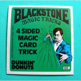 LARIDO VINTAGE 1982 BLACKSTONE MAGIC TRICKS DUNKIN' DONUTS FAST FOOD PREMIUM UNUSED #2