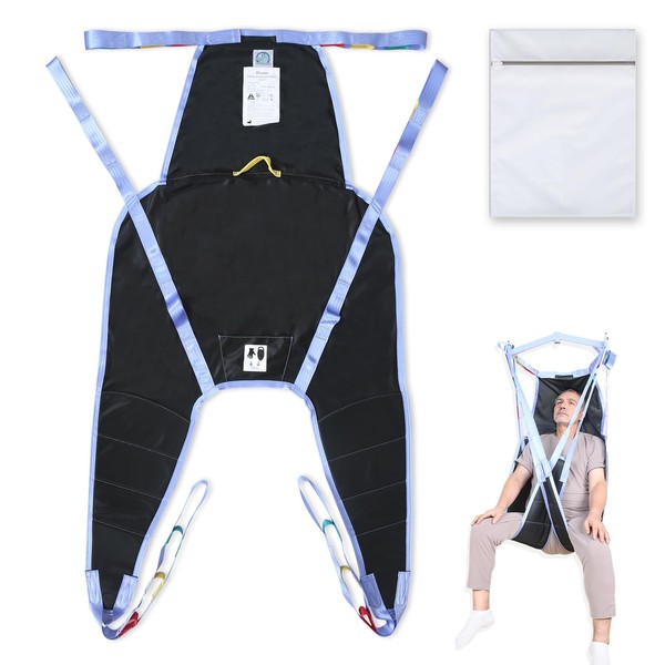 EHUCONELDEX Universal Divided Leg Sling with Head Support for Patient