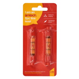 Amtech P4820 Line Level, 2-Piece Impact Resistant Spirit Level, Ideal for Bricklaying, Tiling, Plumbing and Guttering