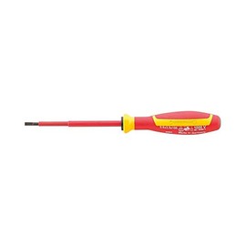 Stahlwille 46603030 VDE Electricians Screwdriver DRALL+, VDE Insulated Up to 1000 Volts, Made of Chrome Alloy Steel w/Blade Gunmetal Finish, Size 0.5mm x 3.0mm, Blade Length 100mm