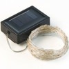 Solar Powered String Lights, 100 LED Copper Wire Lights, Waterproof