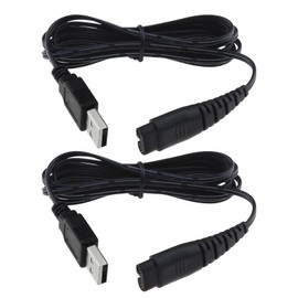 The Lord of the Tools 2Pcs Razor Charger Cable Replacement Compatible with Hatteker RFC-588 RFC-598 RFC-690 RFC-692 RFC-696 RSCX-9598 RSCX-7568 Shaver Charger Wire 5W 5V 1.2m