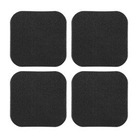 4 alfombrillas de goma de alta densidad para cinta de correr, máquina de remo, estación de gimnasio en casa, muebles (9,9 x 9,9 x 1,0 cm)