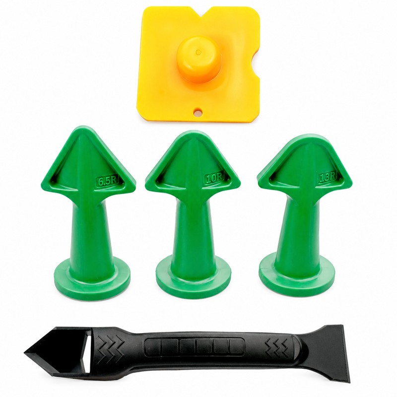 5-in-1 Caulking Tool Kit for Silicone Sealant Application – 3