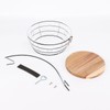 Livabber Countertop Fruit Basket Bowl with Banana Hanger, Modern Standing