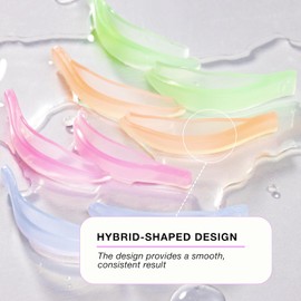 CURACORO Lash Lifting Shields, 8 Unidades/4 Tamaños, Almohadillas para Permanente de Pestañas, Varillas para Rizar y Levantar Pestañas, Herramientas de Silicona Reutilizables para Laminación