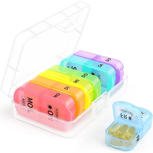 Opret Pill Box 7 Days Morning Evening, Pill Box 7