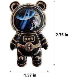 2Pcs Cute Phone Stand Holder, Cell Phone Astronaut Hidden Kickstand, Astronaut Phone Holder, Adjustable Tablet Phone Ring Stand with 3D Moving Star Sequins, Gift for Women Girl Cell Phone Stands