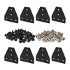 BLCCLOY 8 Sets 1010 Aluminum Extrusion T Slot Corner Bracket