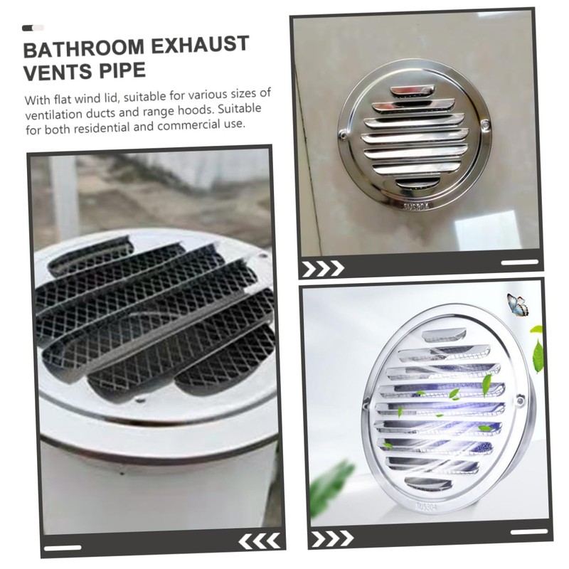 Gadpiparty Stainless Steel Rainproof Air Vent Protector Cover Louvered Grille