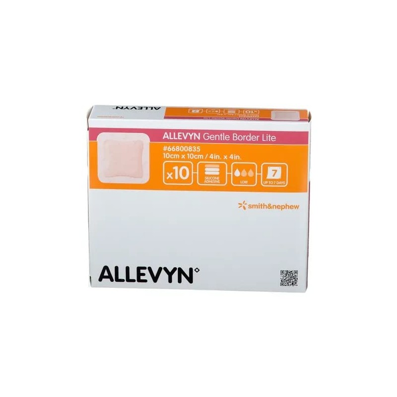 Allevyn Gentle Border lite 10x10cm 66800835 pack of 10