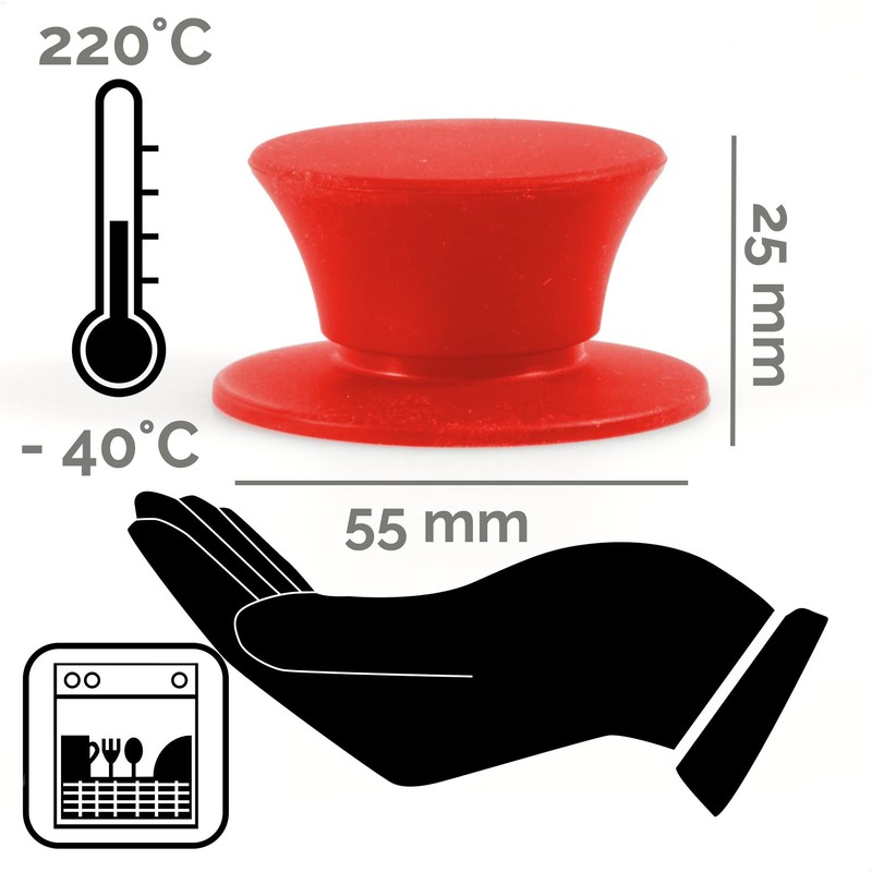 Kerafactum® – 2 Replacement Handle Lid Cover Universal lid handle