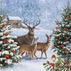 20 Napkins Deer on Christmas Trees | Deer | Animals