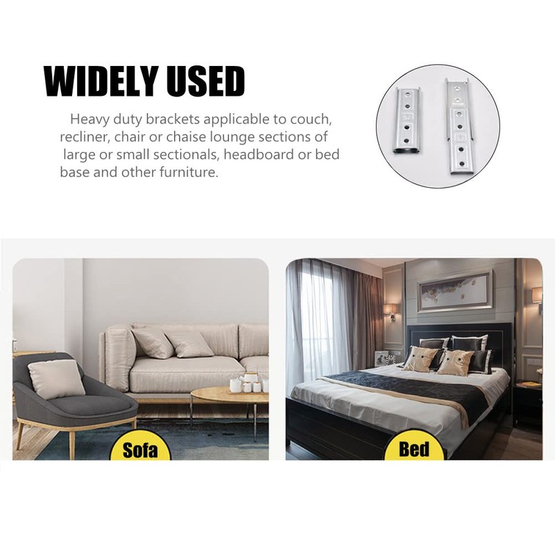 DBTHTSK Sofa Latch,Bed Replacement Parts,Heavy Duty Connector Bracket Interlocking Tapered