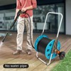 Garden Hose Reel Cart with Wheels, Outdoor Manual Water Hose
