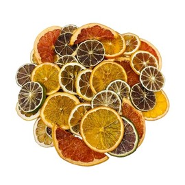 Utama Dehydrated Citrus - Piece Dried Lemon/Lime/Orange/Grapefruit - Cocktail/Food Garnishing - Citrus Potpourri - Mixed Dried Fruit Box (100)