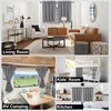 DWCN Grey Curtains for Small Window, Bedroom, Living Room, Kitchen,