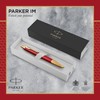 Parker IM Ballpoint Pen | Premium Red Lacquer with Gold