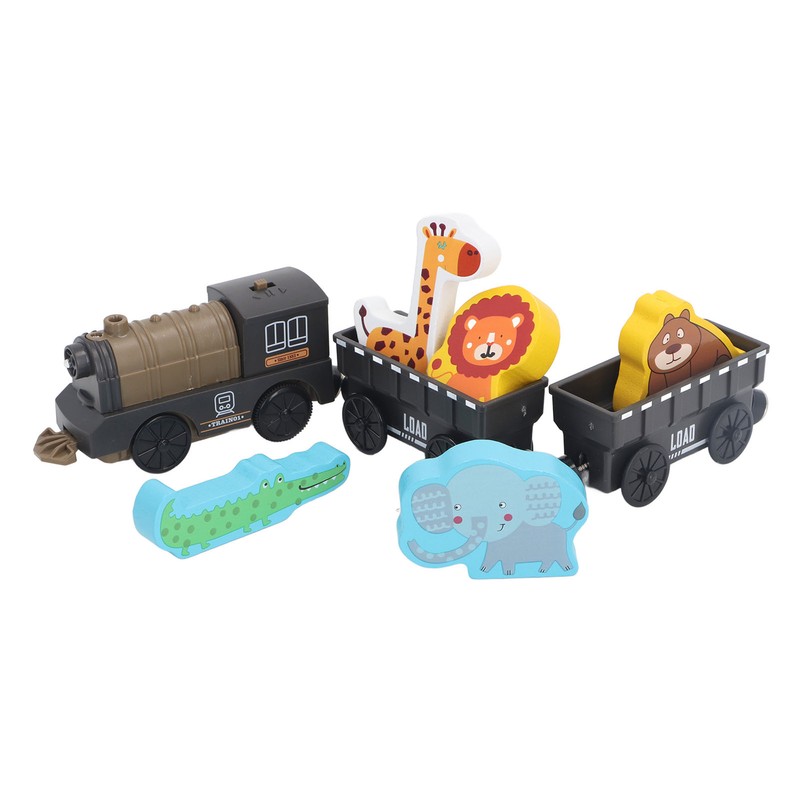 Electric Magnetic Animal Toy Train Set Preschool Educational Learning Toy