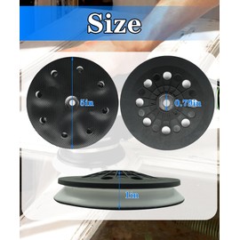 BTROVIA 492286 D125 (5-Inch) Soft Sanding Pad Fits for Festool ETSC/EC125 Sander,Jetstream Sanding Pad,8 Holes