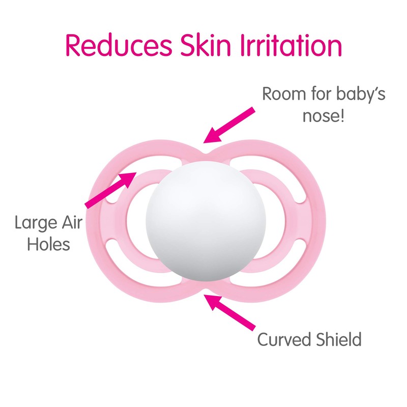 MAM Perfect Night 2 Piece Baby Pacifier, Girl, 6+ Months