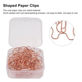 Pack of 20 Cartoon Paper Clips Elephant Shapes Paper Clips Metal Animal Paper Clips Bookmark Paper Clips for Office School Notebook