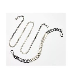 Think Royln Chain Straps Shoulder & Crossbody Gunmetal/Silve