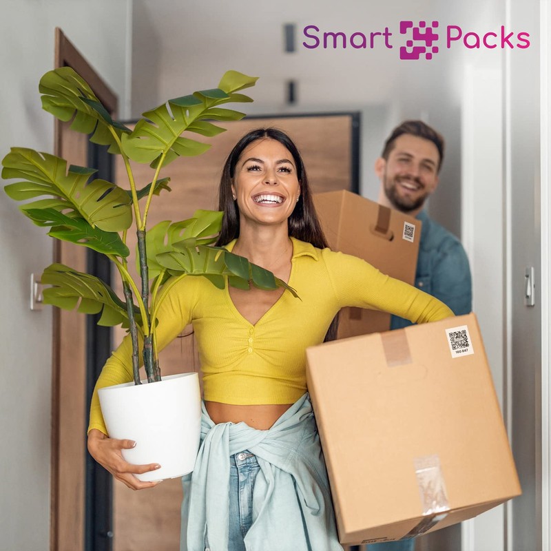 SmartPacks QR Stickers - Premium Smart Labels with AI-Powered App