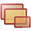 LILIAO Silicone Baking Mat, 3-Pack Non-Stick Reusable Baking Mat, Oven