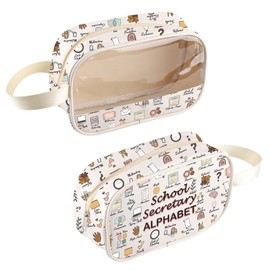 MNIGIU Sch-Secretary Clear Cosmetic Bag Sch-Receptionist Gift Sch-Secretary Appreciation Gift Back To Sch Gift (S-SecretaryBag)