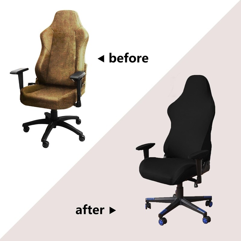 Biunnru Stretchable Gaming Chair Cover Set - Universal Fit for