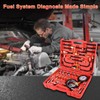 GOOACC Fuel Injection Pressure Tester Kit - 0-140 PSI Gasoline