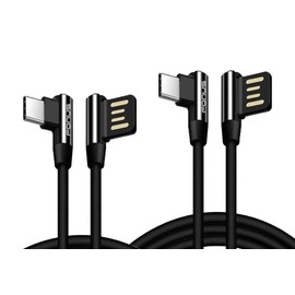 6ft and 10ft Long USB-C Cable Angle Cord for Gaming Fast Charge Compatible with Orbic Joy 2/Joy 1, Type-C Power Wire 90 Degree L-Shaped Braided