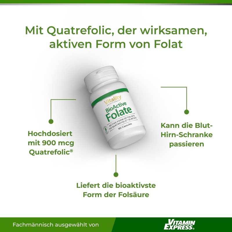 Folic Acid 400 µg Bioactive with Quatrefolic Folic Acid Capsules