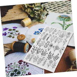 COHEALI 2 Hojas estabilizador de bordado patrones de bordado a mano hoja soluble en agua para bordar Material de estabilización para bordado Material soluble para bordado a máquina. manual