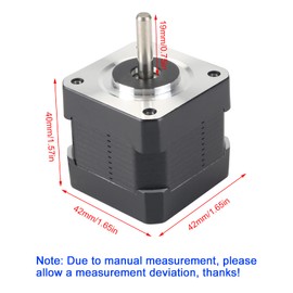 FYSETC Prusa i3 MK3 MK3S+ Y-Axis Step Motor NEMA17 42-40 Motor 2 Phase 1.8° Shaft 20mm with 500mm/19.6inch Integrated Connecting Wire for Prus i3 MK2 MK52 MK3S Y Axis 3D Printer Parts or CNC Machine