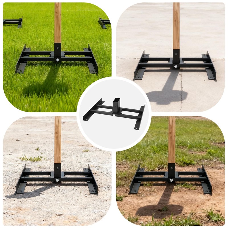 JTZFD 2x4 Shooting Target Stand Base for AR500 Steel Targets