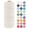LEREATI Macrame Cord 2mm x 100m, Thick Macrame Rope Natural