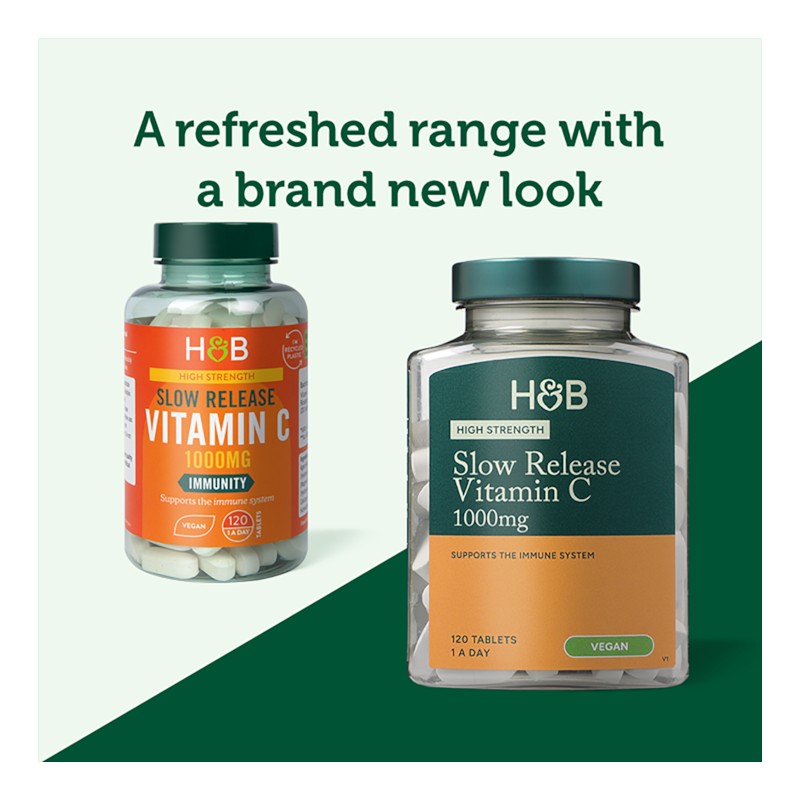 Holland & Barrett Timed Release Vitamine C 1000mg Met Rozenbottel