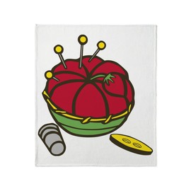 CafePress Pin Cushion Throw Blanket Super Soft Fleece Plush Throw Blanket, 60"x50"