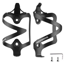 ROCKBROS Bottle Holder Bicycle Aluminium Alloy Lightweight Water Bottle Holder for MTB Road Bike Drink Holder Black/Red/Blue/Silver 1 Piece/1 Pair