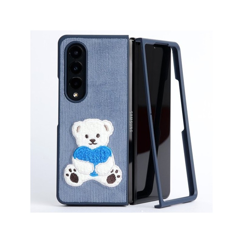 Design Skin (신세계김해점)( 갤럭시 Z폴드4 ) 자수 바타입(빅베어)-핑크 ITM22799 (Shinsegae