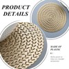 20 Pieces Golden Coasters, Set Slip Insolation, Round Coasters, Plastic