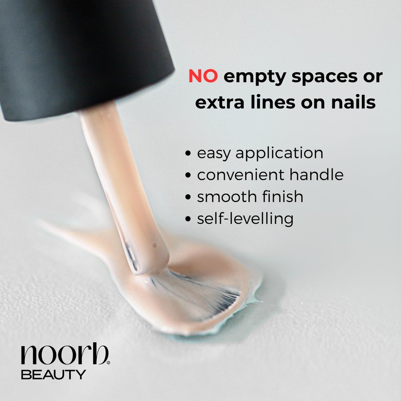 noorb beauty Peachy Pink Gel Polish, Natural Gel Nail Polish,