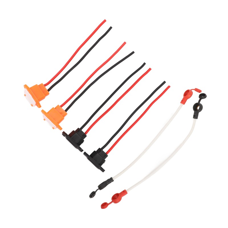Electric Bike Charging Port Socket with Waterproof Cover Cable Connector