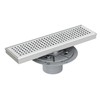 Neodrain 12-Inch Brushed Linear Shower Drain,Stainless Steel Linear Drain with